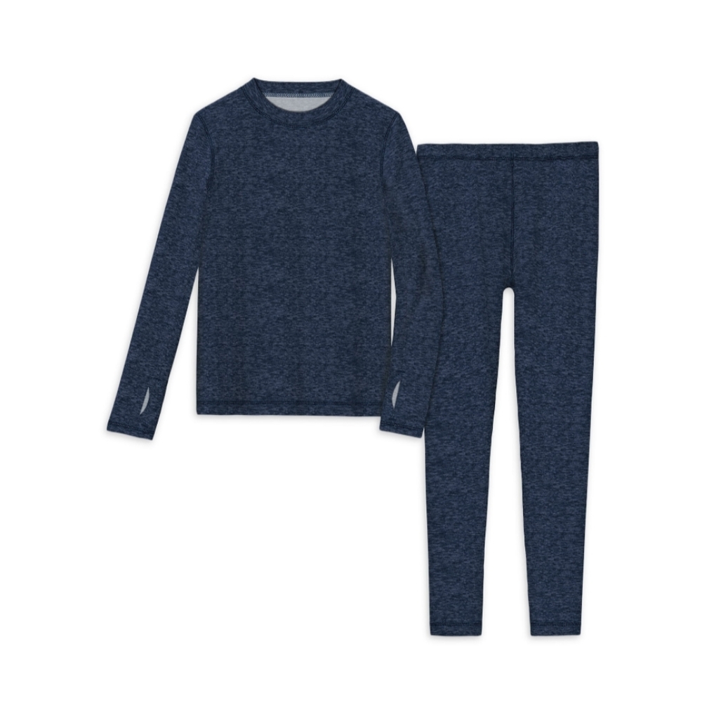 Youth Performance Thermal Underwear Set Athletic Works Blue NWT